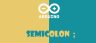 سمی‌کولن  (semicolon)