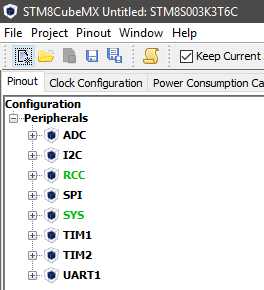 STM8 CubeMX