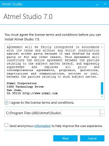 فایل نصبی Atmel Studio