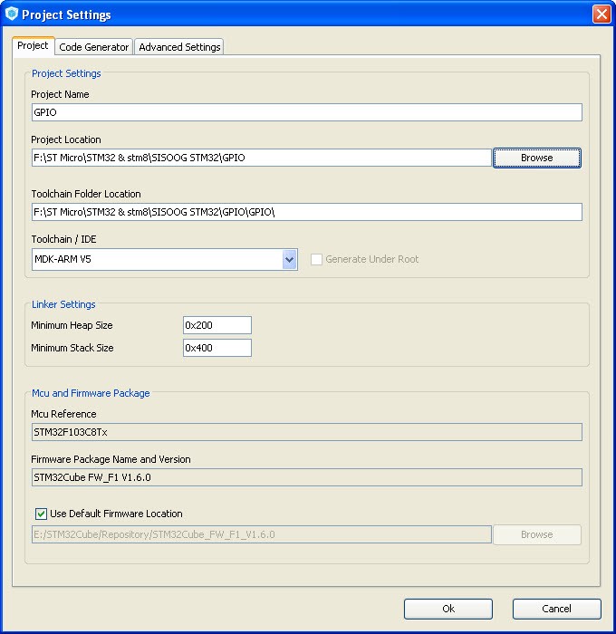 محیط نرم افزار cubeMx برای میکروکترلر STM32