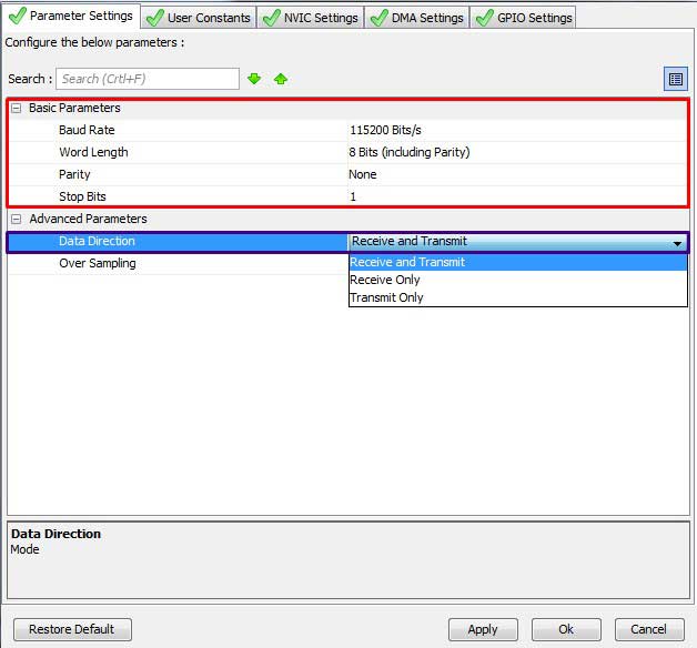 UART1 Configuration