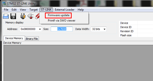 st-link-update-framware