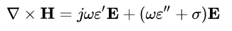معادله حلقه ماکسول برای میدان مغناطیسی 