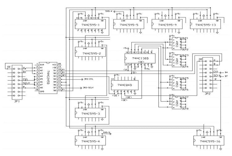 شماتیک ماژول LED P10