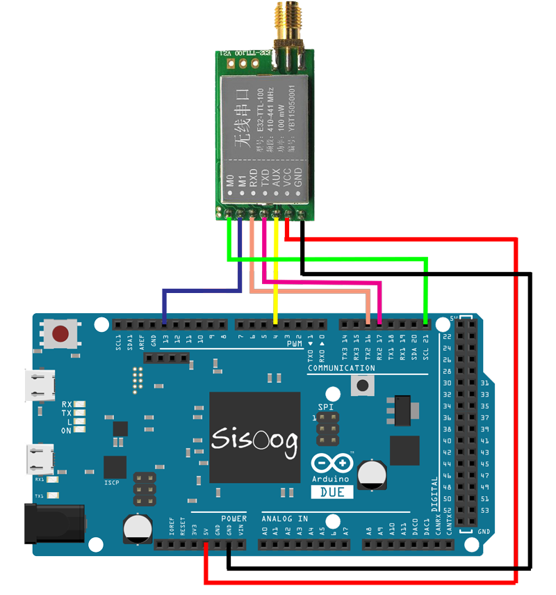 E32-TTL-1W to Arduino