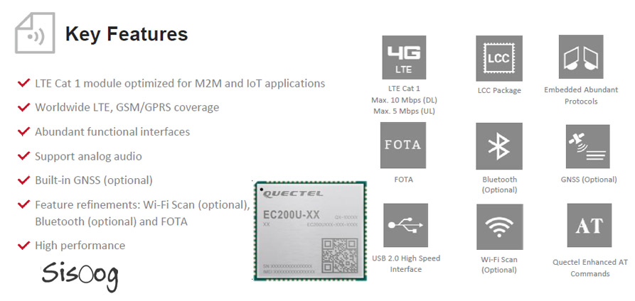 کار با ماژول EC200 کویکتل (4G LTE)