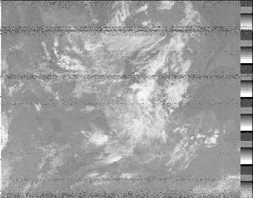 تصویر دریافت شده از ماهواره NOAA19