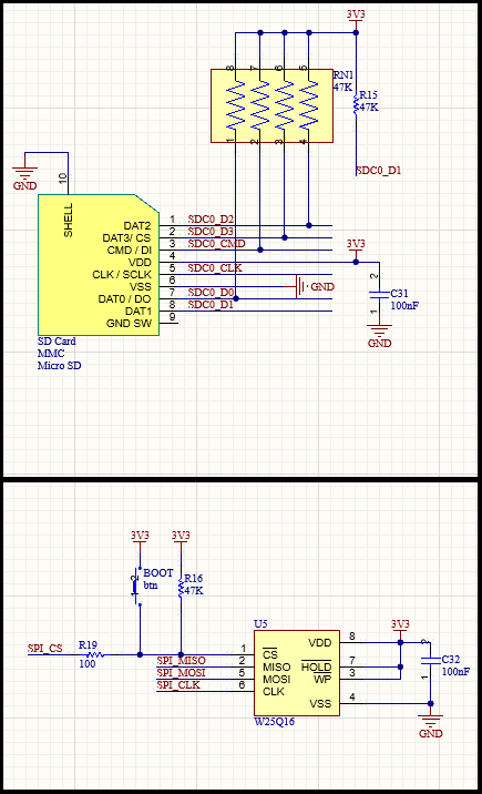 v3s schematic spi flash sd card