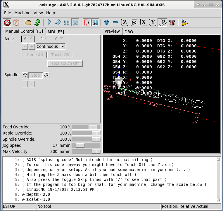 راه اندازی نرم افزار Linux CNC