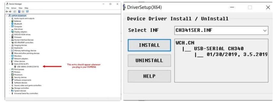 نصب درایور USB ویندوز