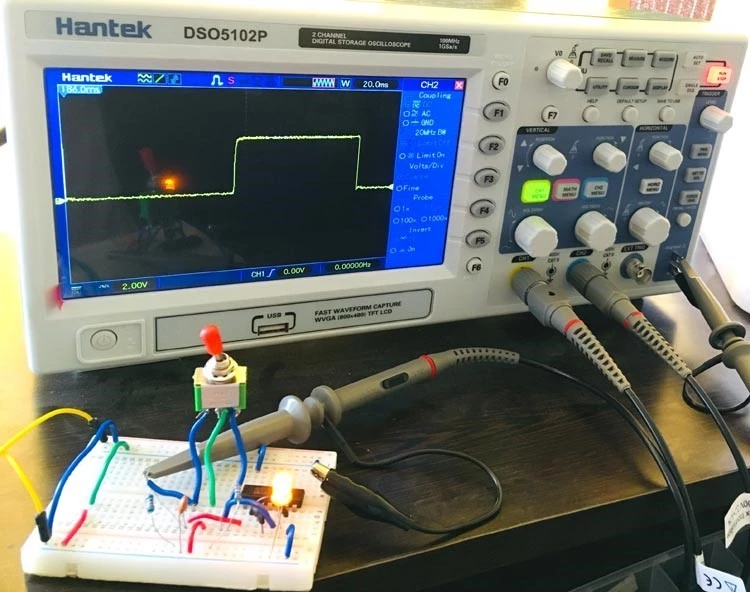 شکل خروجی سیگنال مدار NAND