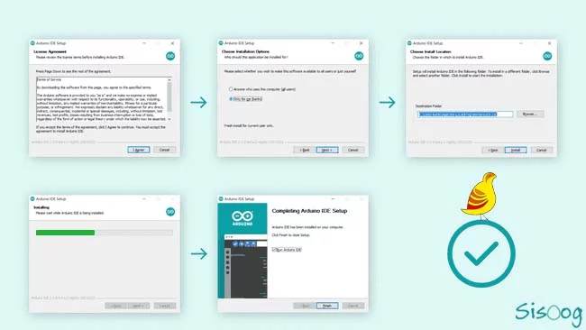 مراحل نصب آردوینو IDE در ویندوز