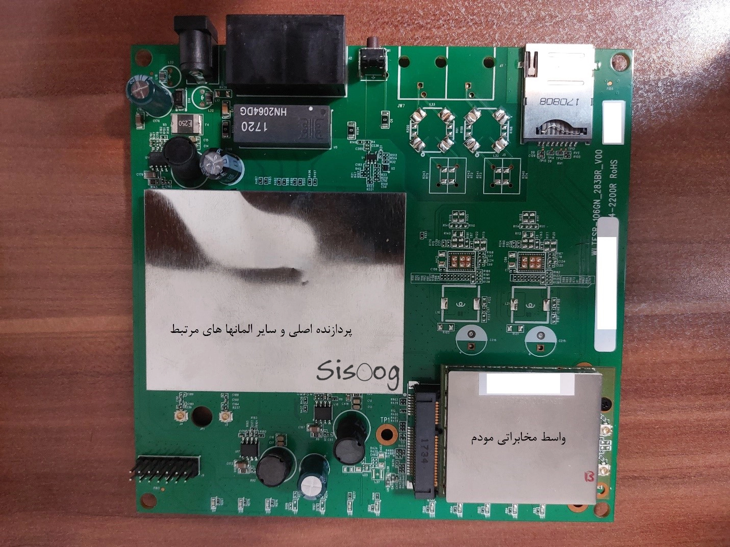 روی برد مودم TD-LTE ایرانسل مدل TK-2510