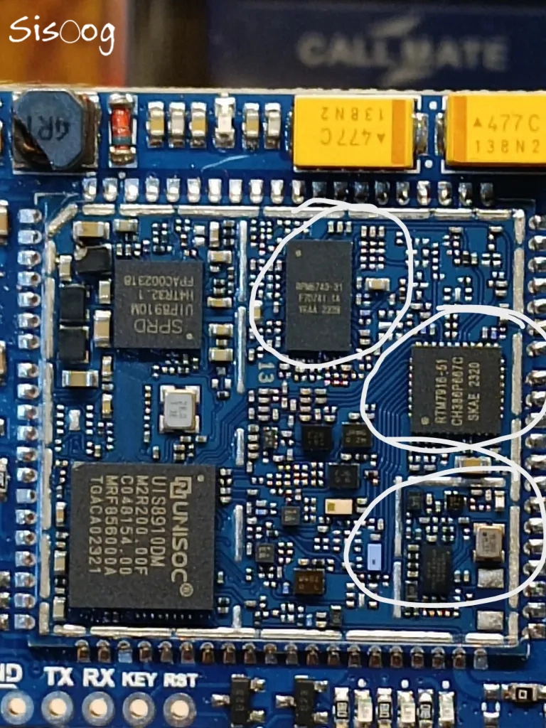 سه تراشه RF غیر از SoC و PMIC