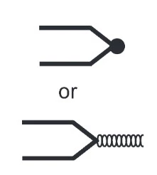 نماد ترموکوپل (thermocouple)