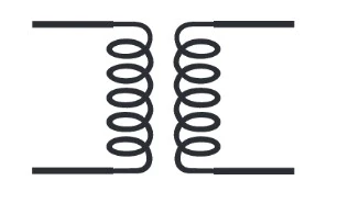 نماد شماتیک ترانسفورماتور با هسته هوایی