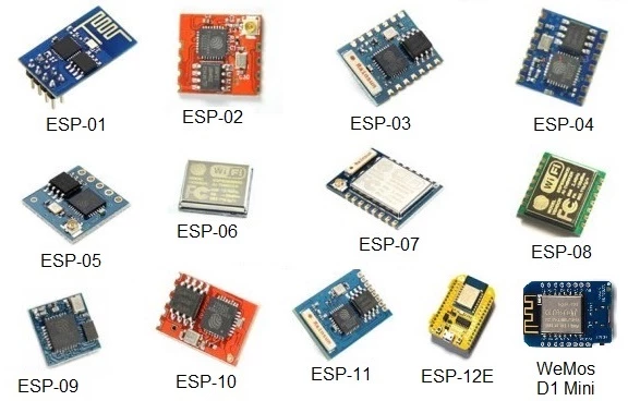 انواع ماژول های ESP8266