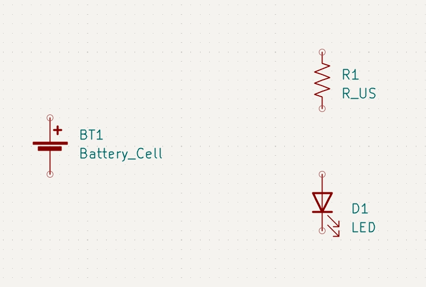 انتخاب و حرکت قطعات شماتیک در Kicad