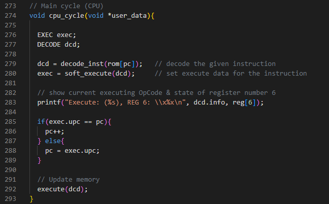 تعریف کد اصلی cpu cycle