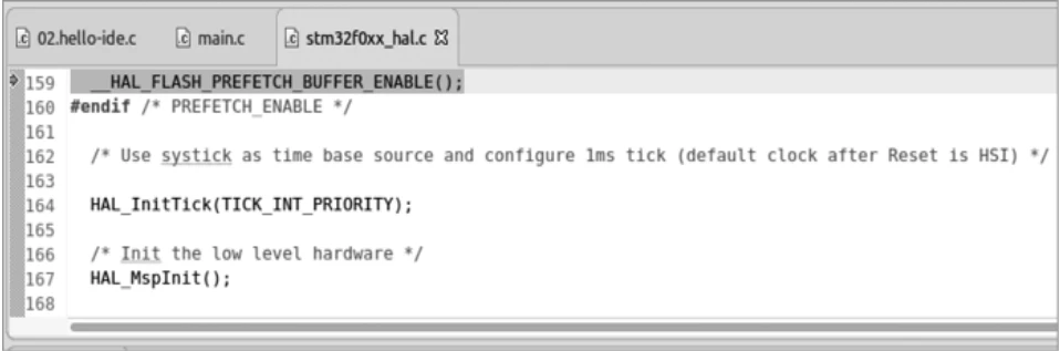 دیباگ ‌کردن  stm32f0xx_hal.c