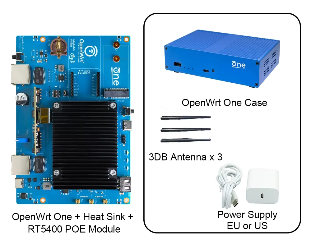 اکسسوری ها و تجهیزات جانبی برد One OpenWrt