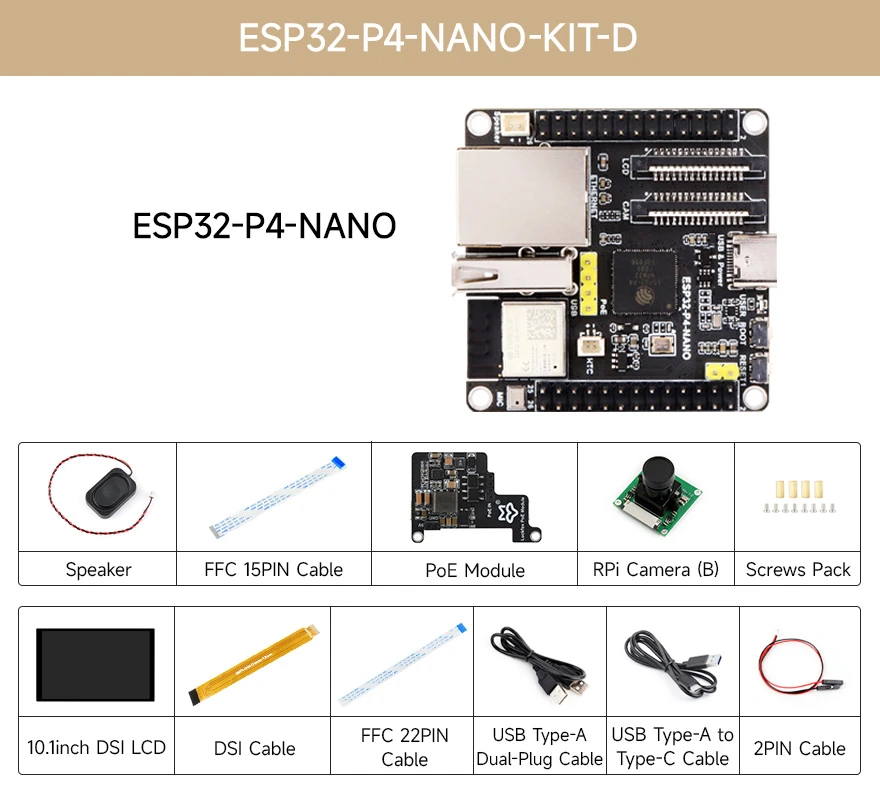 برد Waveshare ESP32-P4-NANO مجهز به اترنت، وایفای 6، بلوتوث 5، رابط کاربری دوربین و نمایشگر MIPI و هدر GPIO