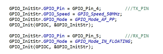 کانفیگ بخش GPIO