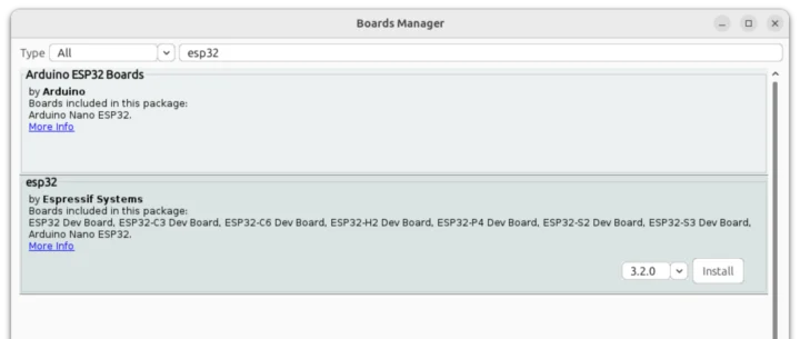 پشتیبانی از Arduino برای ESP32-P4