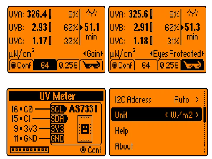 نرم افزار Flipper-Zero UV Meter