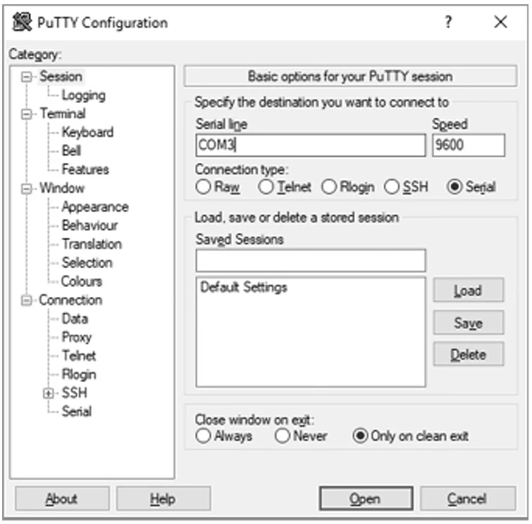 راه‌اندازی PuTTY