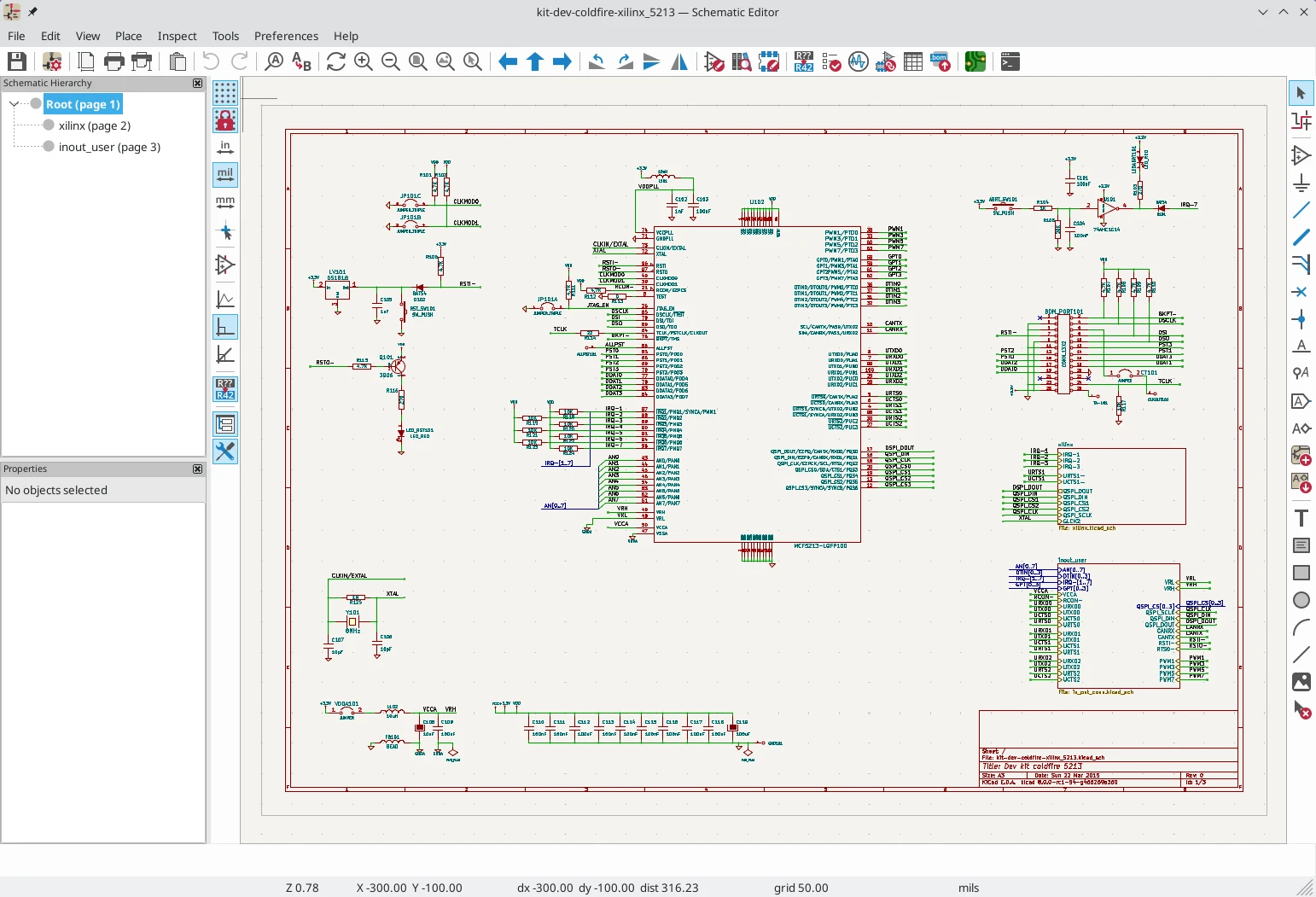 رابط کاربری ویرایشگر Kicad