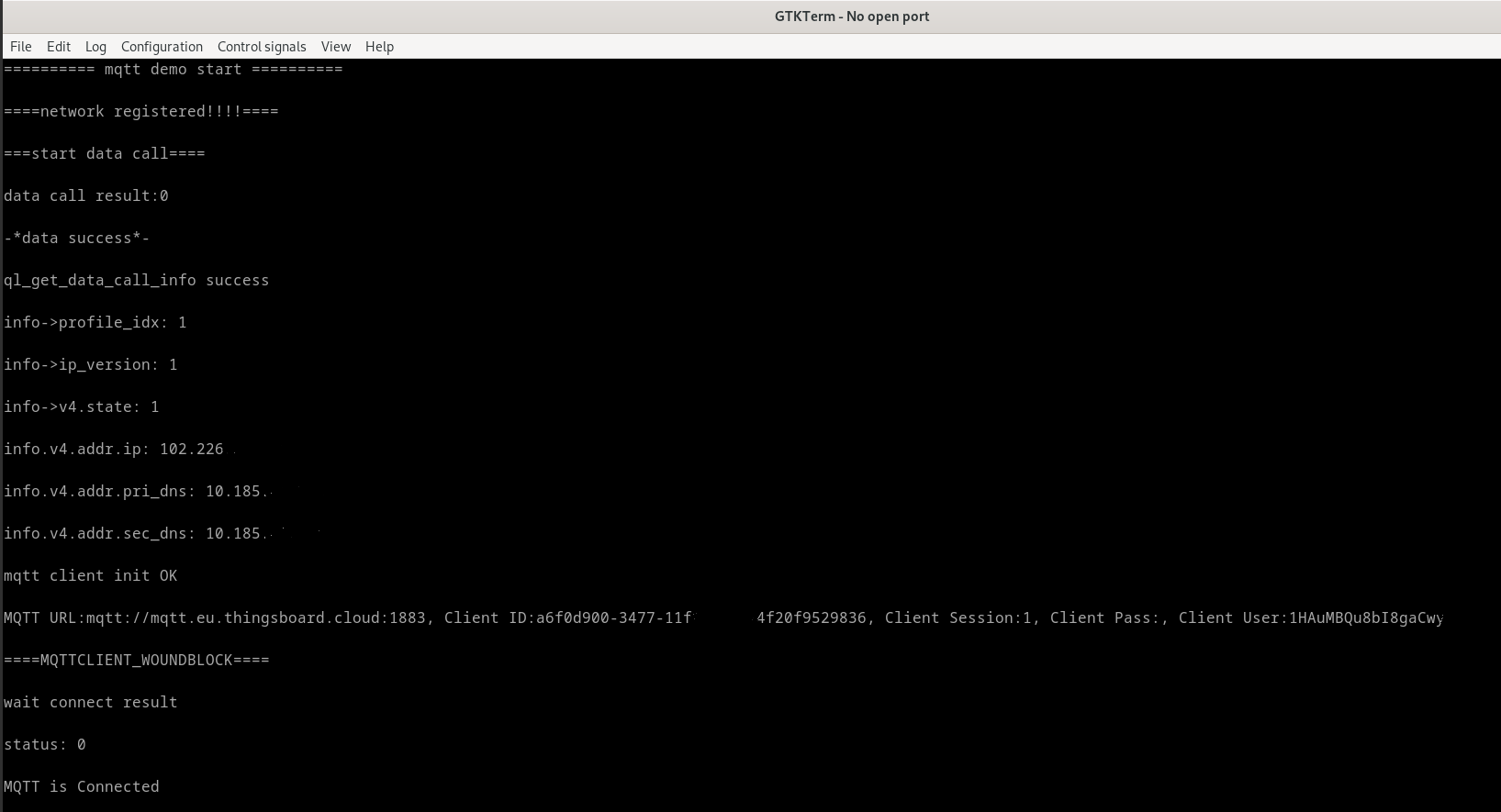 راه اندازی پروتکل MQTT