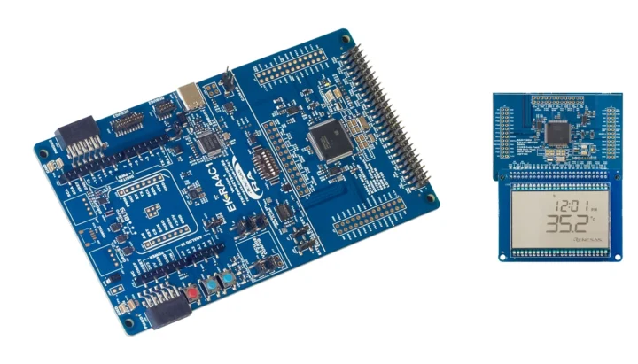 برد ارزیابی EK‑RA4C1 مجهز به LCD