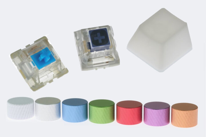 خازن‌ها و کلیدهای مکانیکی Encoder duckyPad