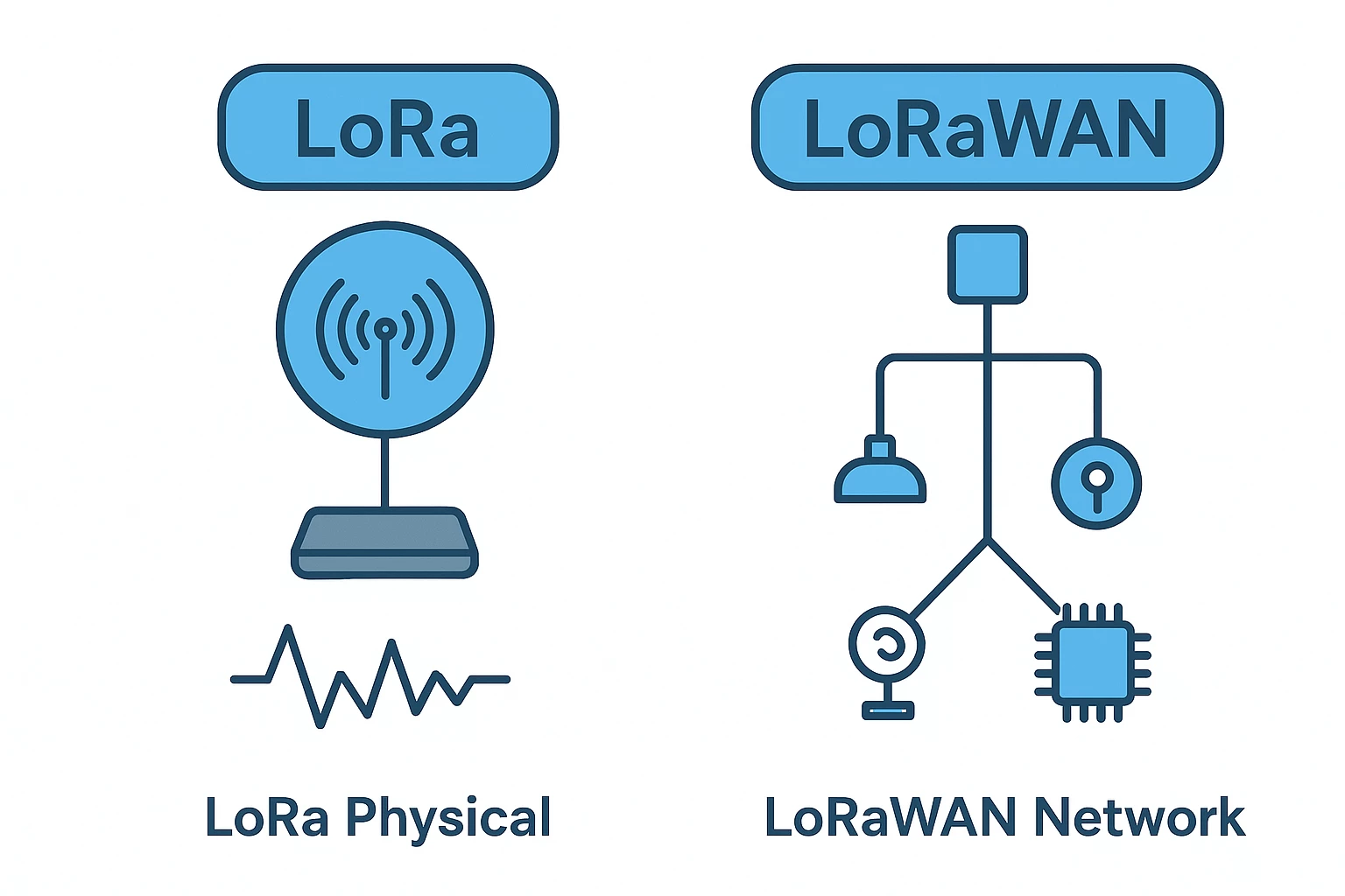 تفاوت LoRa و LoRaWAN