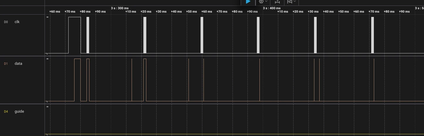 ack pulse after each word write