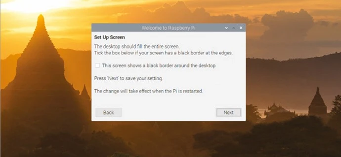 Checking there’s no black border