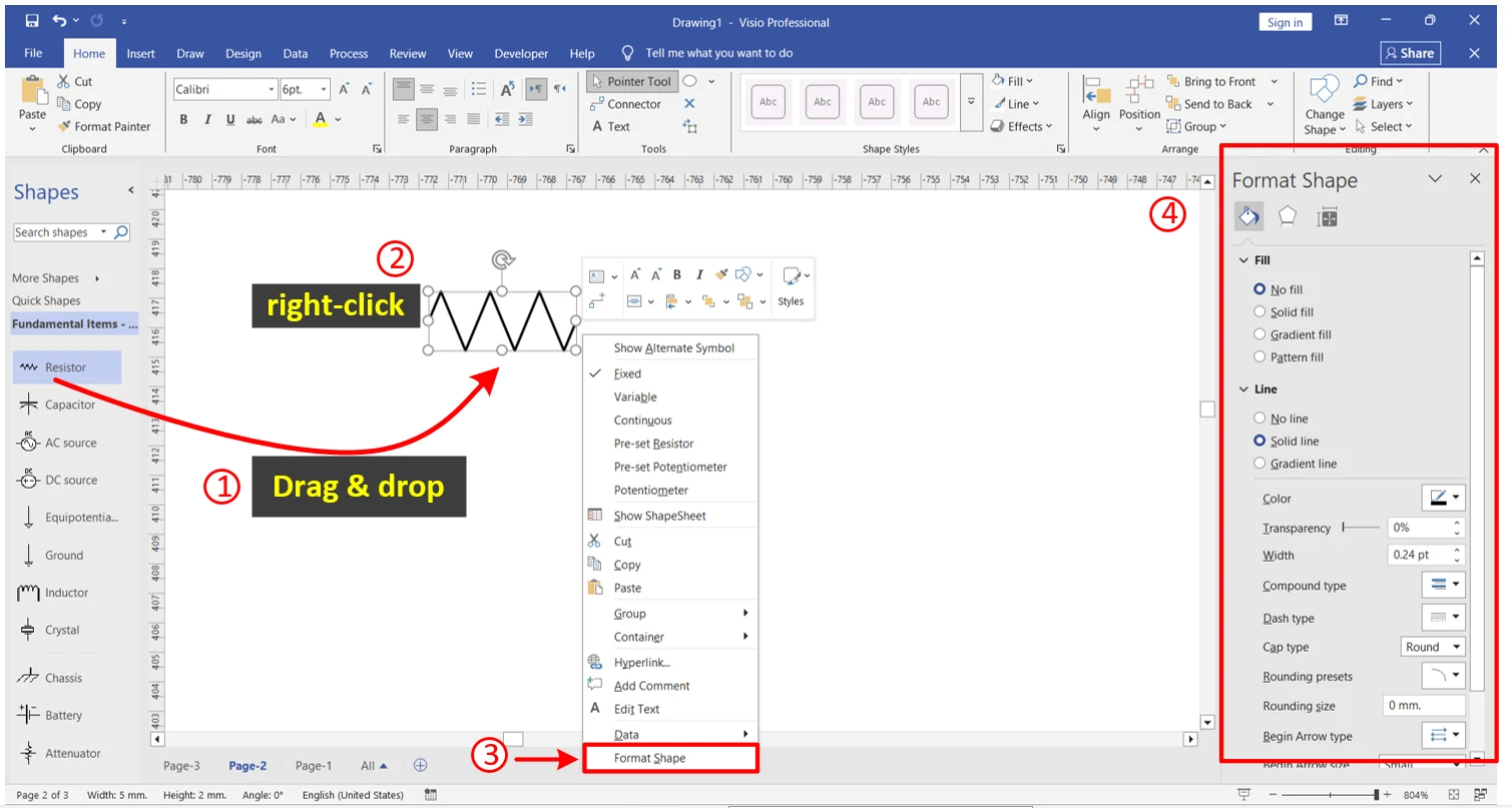 آموزش رسم مدار الکترونیک قدرت (Boost Converter) در Visio