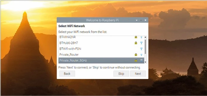 Choosing a wireless network