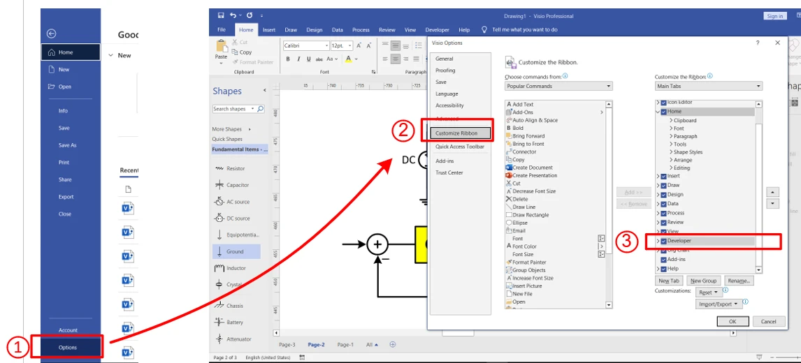 آموزش رسم مدار الکترونیک قدرت (Boost Converter) در Visio