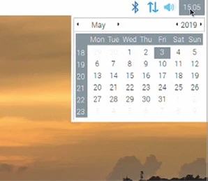 The digital calendar