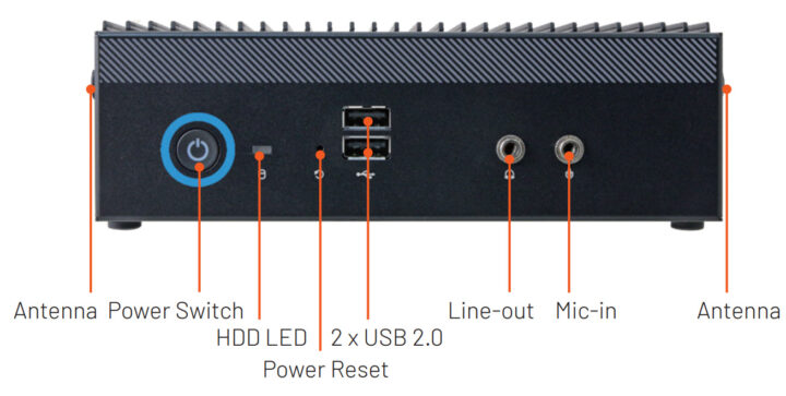 بخش جلویی Avalue EPC-ASL 