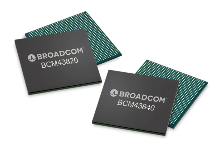 Broadcom چهار چیپ Wi-Fi 8 معرفی کرد: BCM43109/6718/43840/43820 با 320MHz و 4K-QAM 3 Broadcom BCM43820 BCM43840 تراشههای نقطه دسترسی wifi 8