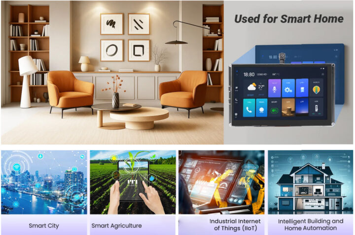 نمایشگر هوش مصنوعی 7 اینچی ESP32 P4 HMI AI اپلیکیشن‌ها CrowPanel Advance