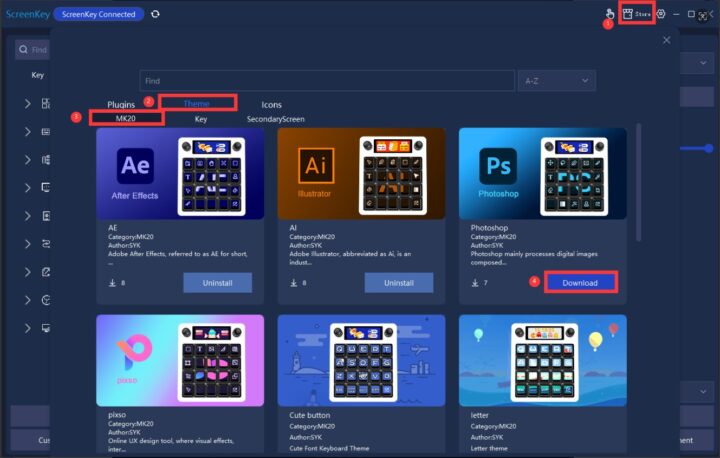 پلتفرم ScreenKey برای دانلود قالب‌ها و افزونه‌ها