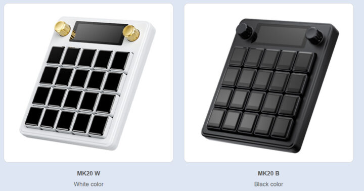 گزینه‌های رنگ Waveshare MK20