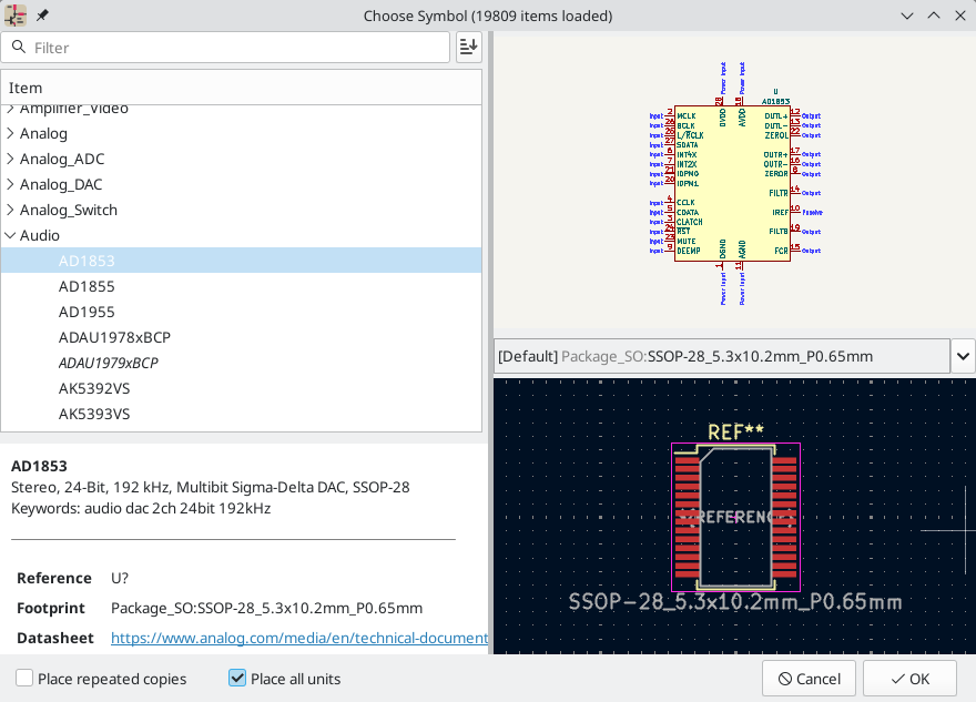 تخصیص فوتپرینتها به سمبلها در KiCad - قسمت 42 آموزش Kicad 9 eeschema_add_symbol_default_footprint