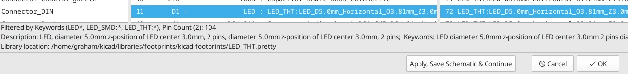 تخصیص فوتپرینتها به سمبلها در KiCad - قسمت 42 آموزش Kicad 27 filter_details