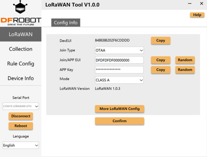 ابزار LoRaWAN Control Tool