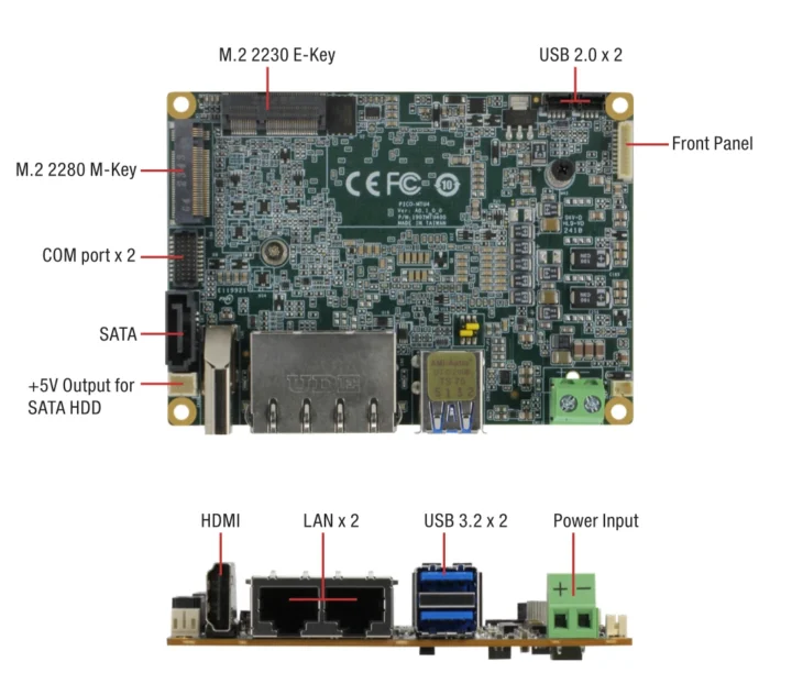 برد Intel Core Ultra 7 255U Pico-ITX
